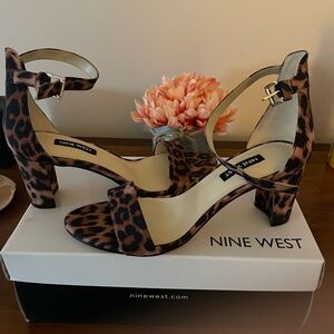 Nine West Cheetah Print Sandal size 6.5